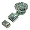 Zinc Alloy Cord End Caps. Fashion Jewelry findings. 20x33mm, Hole:10x4.5mm, Sold by PC
