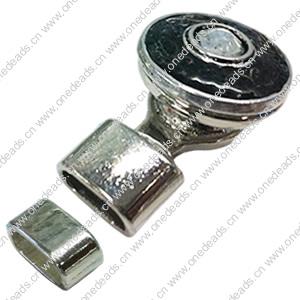 Zinc Alloy Cord End Caps. Fashion Jewelry findings. 20x33mm, Hole:10x4.5mm, Sold by PC
