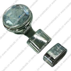 Zinc Alloy Cord End Caps. Fashion Jewelry findings. 20x33mm, Hole:10x4.5mm, Sold by PC