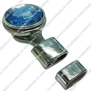 Zinc Alloy Cord End Caps. Fashion Jewelry findings. 20x33mm, Hole:10x4.5mm, Sold by PC