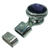 Zinc Alloy Cord End Caps. Fashion Jewelry findings. 20x33mm, Hole:10x4.5mm, Sold by PC
