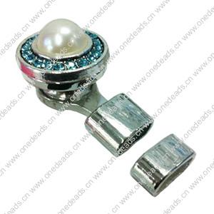 Zinc Alloy Cord End Caps. Fashion Jewelry findings. 20x33mm, Hole:10x4.5mm, Sold by PC