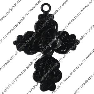Electrophoresis Pendant. Fashion Zinc Alloy Jewelry Findings. Cross 34x46mm. Sold by Bag 