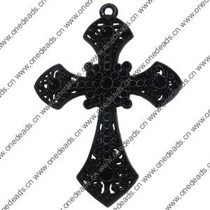 Electrophoresis Pendant. Fashion Zinc Alloy Jewelry Findings. Cross 80x58mm. Sold by PC