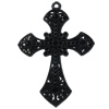 Electrophoresis Pendant. Fashion Zinc Alloy Jewelry Findings. Cross 80x58mm. Sold by PC
