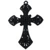 Electrophoresis Pendant. Fashion Zinc Alloy Jewelry Findings. Cross 80x58mm. Sold by PC