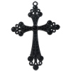 Electrophoresis Pendant. Fashion Zinc Alloy Jewelry Findings. Cross 70x52mm. Sold by PC
