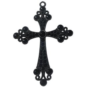 Electrophoresis Pendant. Fashion Zinc Alloy Jewelry Findings. Cross 70x52mm. Sold by PC