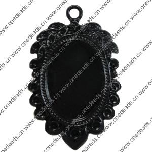 Electrophoresis Zinc Alloy Cabochon Settings. Fashion Jewelry Findings. 47.5x30.5mm, Inner dia：25.2x18.5mm. Sold by Bag