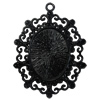 Electrophoresis Zinc Alloy Cabochon Settings. Fashion Jewelry Findings. 49x39mm, Inner dia：25.5x19.5mm. Sold by PC 