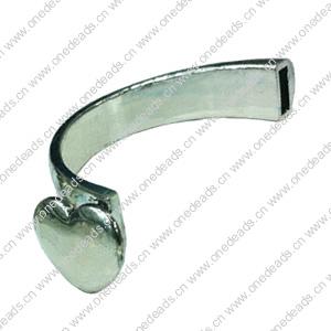 Zinc Alloy Cord End Caps. Fashion Jewelry findings. 58x40mm, Hole:8x4mm, Sold by Bag