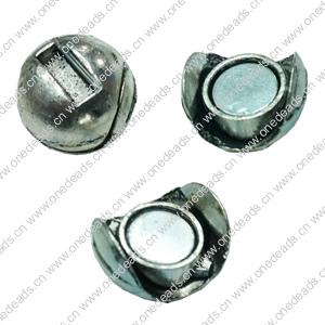 Magnetic Clasps, Zinc Alloy Bracelet Findinds, 14mm, Hole size:10x2.5mm, Sold by PC