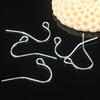 Earring Hooks, Iron lead-free & Nickel-free 0.5mmx19mm, hole: 2mm, Sold by bag