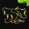 Earring Hooks, Iron Lead-free, 14mmx18mm, hole: 2mm, Sold by bag