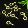 Pinch Bails, For Half-drilled Beads, Iron, Up eye, Lead-free, about 14mm long, 7mm wide, 1.6mm thick, hole: 4mm, Sold by