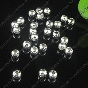 Iron Spacer Beads, Pb-free, Round, 14mm in diameter, Sold by bag