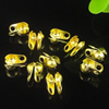 Bead Tips, Iron Lead-Free, about 4mm long,1.5mm wide, hole: 1mm, Sold by Bag