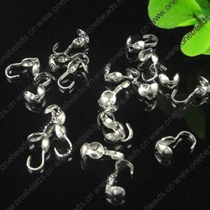 Bead Tips, Iron Lead-Free, 9mmx3mm hole: 1.5mm, Sold by Bag