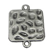 Connector. Fashion Zinc Alloy Jewelry Findings. Rectangle 26x19mm. Sold by Bag
