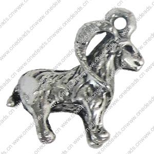 Pendant. Fashion Zinc Alloy Jewelry Findings. Animal 20x15mm，Sold by Bag 