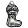 Pendant. Fashion Zinc Alloy Jewelry Findings.  socks 27x17mm，Sold by Bag 

