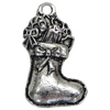 Pendant. Fashion Zinc Alloy Jewelry Findings.  socks 27x17mm，Sold by Bag 