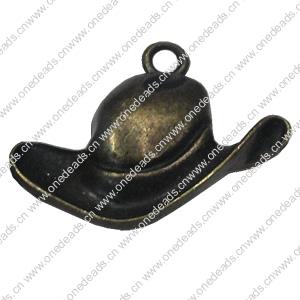 Pendant. Fashion Zinc Alloy Jewelry Findings.  hat 23x30mm，Sold by Bag 