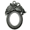 Zinc Alloy Cabochon Settings. Fashion Jewelry Findings.  38x13mm Inner dia：22.5x29mm. Sold by Bag