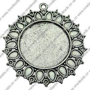 Zinc Alloy Cabochon Settings. Fashion Jewelry Findings. 40mm Inner dia：25.5mm. Sold by Bag
