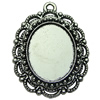 Zinc Alloy Cabochon Settings. Fashion Jewelry Findings.  23x30mm Inner dia：18.1x23.9mm. Sold by Bag