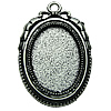 Zinc Alloy Cabochon Settings. Fashion Jewelry Findings.  26x40mm Inner dia：18x24.8mm. Sold by Bag
