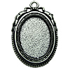 Zinc Alloy Cabochon Settings. Fashion Jewelry Findings.  26x40mm Inner dia：18x24.8mm. Sold by Bag