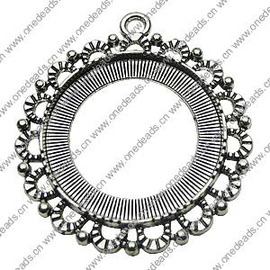 Zinc Alloy Cabochon Settings. Fashion Jewelry Findings.  40mm Inner dia：29.5mm. Sold by Bag