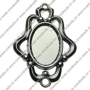 Zinc Alloy Cabochon Settings. Fashion Jewelry Findings.  38x54mm Inner dia：17.3x25mm. Sold by Bag