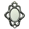 Zinc Alloy Cabochon Settings. Fashion Jewelry Findings.  38x54mm Inner dia：17.3x25mm. Sold by Bag