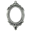 Zinc Alloy Cabochon Settings. Fashion Jewelry Findings.  38x66mm Inner dia：31x40.4mm. Sold by Bag
