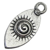Pendant. Fashion Zinc Alloy Jewelry Findings. Horse Eye 22x9mm，Sold by Bag 
