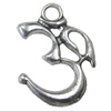 Pendant. Fashion Zinc Alloy Jewelry Findings. Numeral 27x20mm，Sold by Bag 
