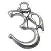 Pendant. Fashion Zinc Alloy Jewelry Findings. Numeral 27x20mm，Sold by Bag 