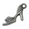 Pendant. Fashion Zinc Alloy Jewelry Findings. shoes 20x9mm，Sold by Bag 
