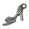 Pendant. Fashion Zinc Alloy Jewelry Findings. shoes 20x9mm，Sold by Bag 