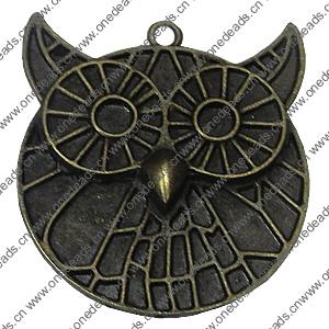 Pendant. Fashion Zinc Alloy Jewelry Findings. Animal 47x38mm，Sold by PC