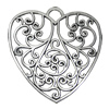 Pendant. Fashion Zinc Alloy Jewelry Findings. Heart 58x57.5mm，Sold by PC
