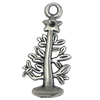 Pendant. Fashion Zinc Alloy Jewelry Findings. Christmas tree 25x11mm，Sold by Bag
