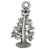 Pendant. Fashion Zinc Alloy Jewelry Findings. Christmas tree 25x11mm，Sold by Bag