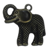 Pendant. Fashion Zinc Alloy Jewelry Findings. Animal 25x27mm，Sold by Bag
