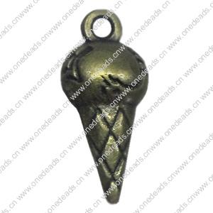 Pendant. Fashion Zinc Alloy Jewelry Findings. 18x8mm，Sold by Bag