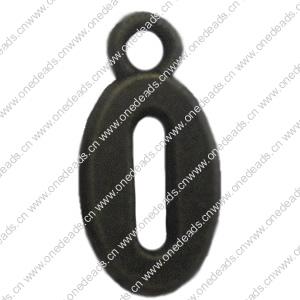 Pendant. Fashion Zinc Alloy Jewelry Findings. Numeral 15x8mm，Sold by Bag 