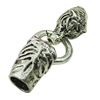 Clasps. Fashion Zinc Alloy Jewelry Findings. 19x59mm. Hole:8.5mm. Sold by PC
