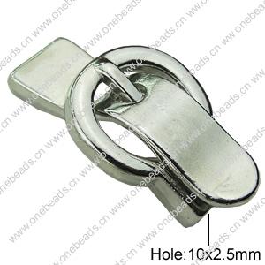 Zinc Alloy Cord End Caps. Fashion Jewelry findings. 22x42mm, Hole:10x2.5mm, Sold by PC